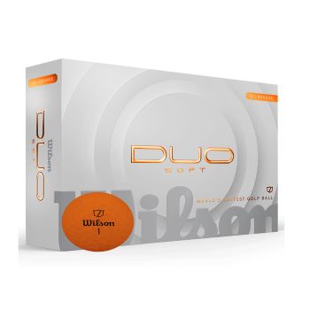 Wilson Duo Soft Orange Golf Balls 2025