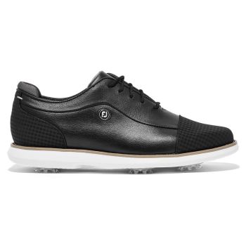 FootJoy Ladies Traditions Golf Shoes - Medium Width Black 97917