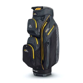 PowaKaddy Dri Tech Cart Bag Black Gun Metal Yellow 2024