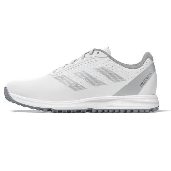 adidas Adizero ZG Spikeless Junior Golf Shoes White Silver IH9885