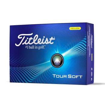 Titleist Tour Soft Yellow Golf Balls 2024