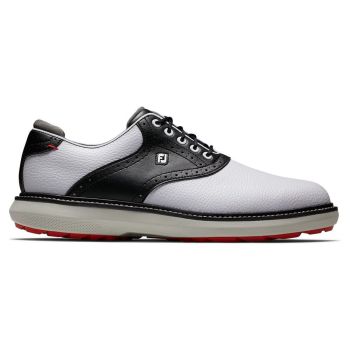 Footjoy Traditions Spikeless Golf Shoes White Black 57924