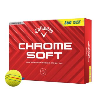 Callaway Chrome Soft 360 Triple Track Yellow Dozen Pack