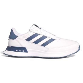 adidas S2G 24 Spikeless Leather Golf Shoes White Navy IF6606