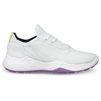 Ecco Womens H5 Leather Golf Shoes White Lavender